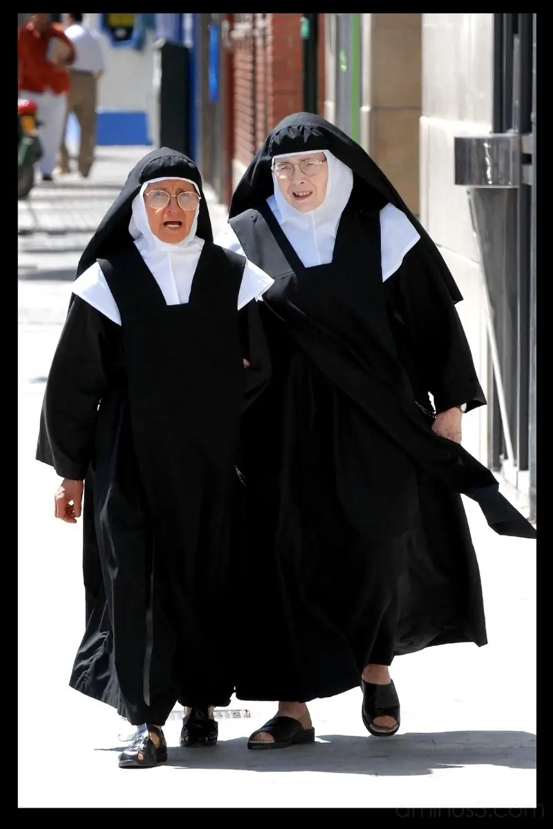 las 2 monjas y el violador