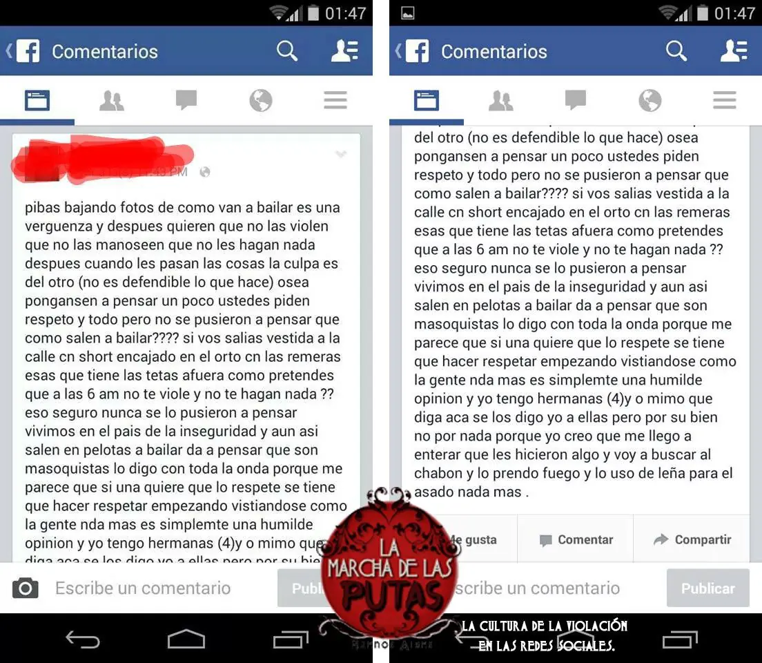 La cultura de la violacion en las redes sociales