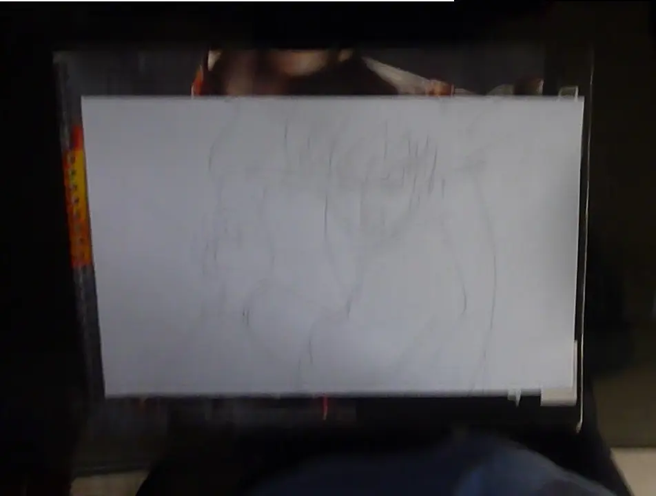Dibujo de Goku Kame hame ha