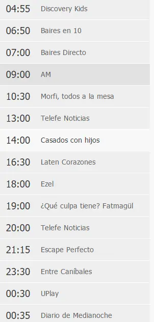 programas de television