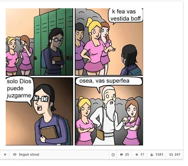 En Taringa están los mejores comentarios y te lo muestro