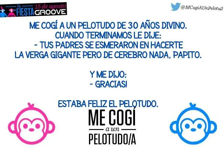 me cogi a una pelotuda
