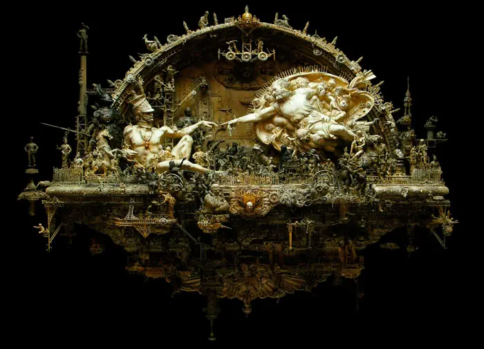 Esto si es arte esculturas espectaclares de Kris Kuksi