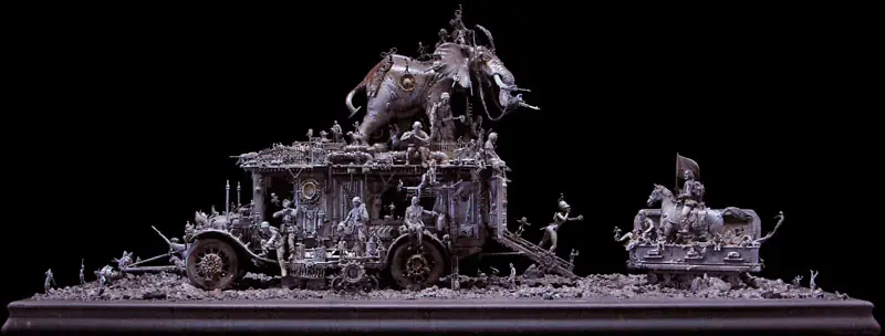 Esto si es arte esculturas espectaclares de Kris Kuksi