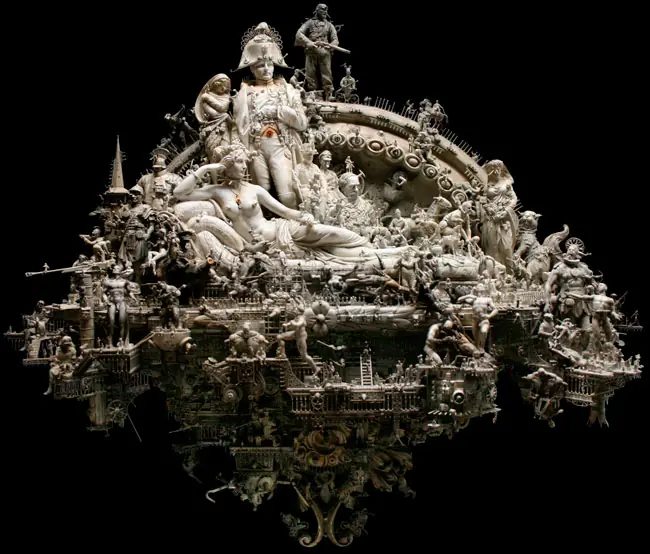 Esto si es arte esculturas espectaclares de Kris Kuksi