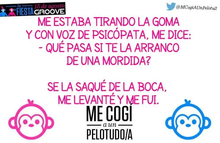 me cogi a una pelotuda