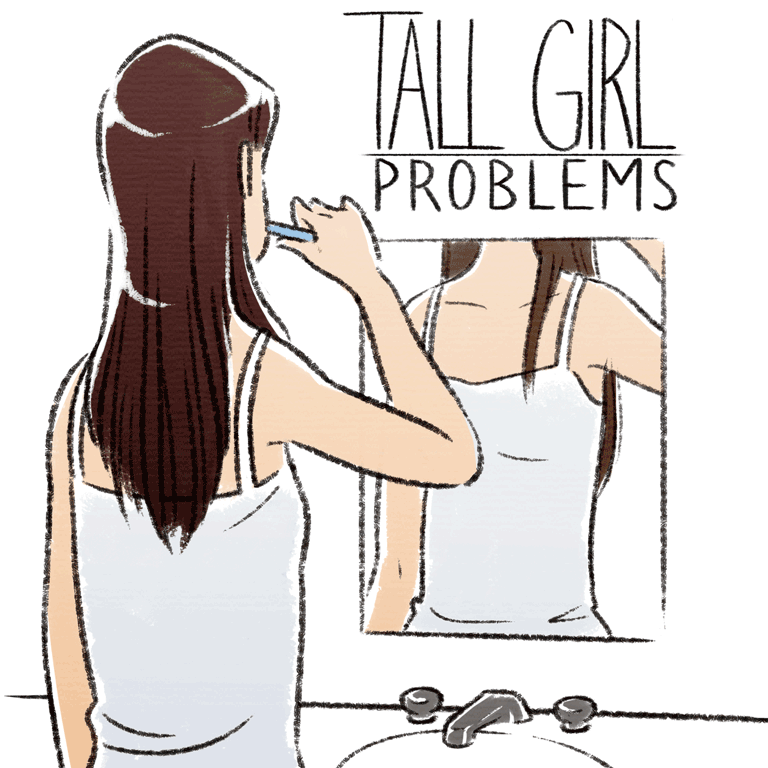 Problemas de una mujer alta