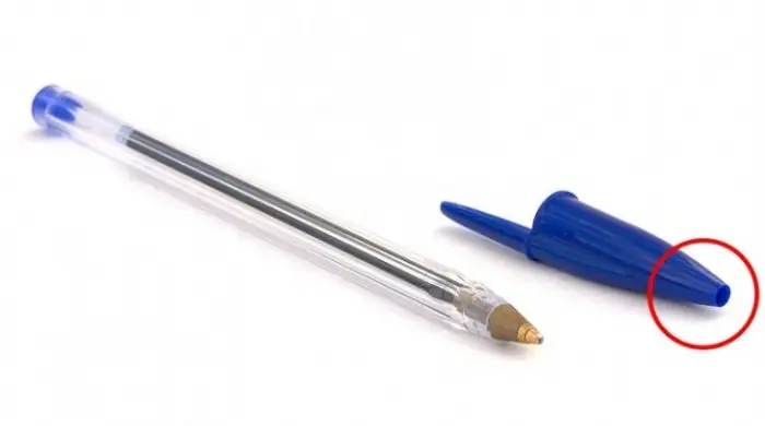 ¿Sabés por qué existe ese orificio en la tapa de las lapicer