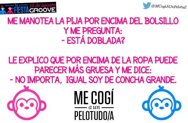 me cogi a una pelotuda