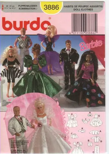 Burda para Barbie y Ken