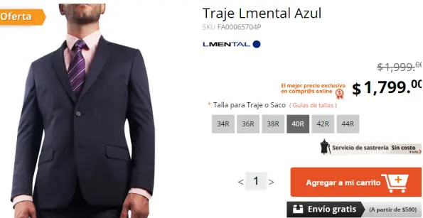 sacos para caballero