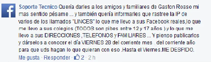 Forobardo Taringuero en Facebook, no te lo pierdas