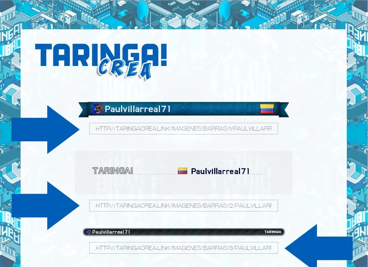 Creé un sitio para Taringa!