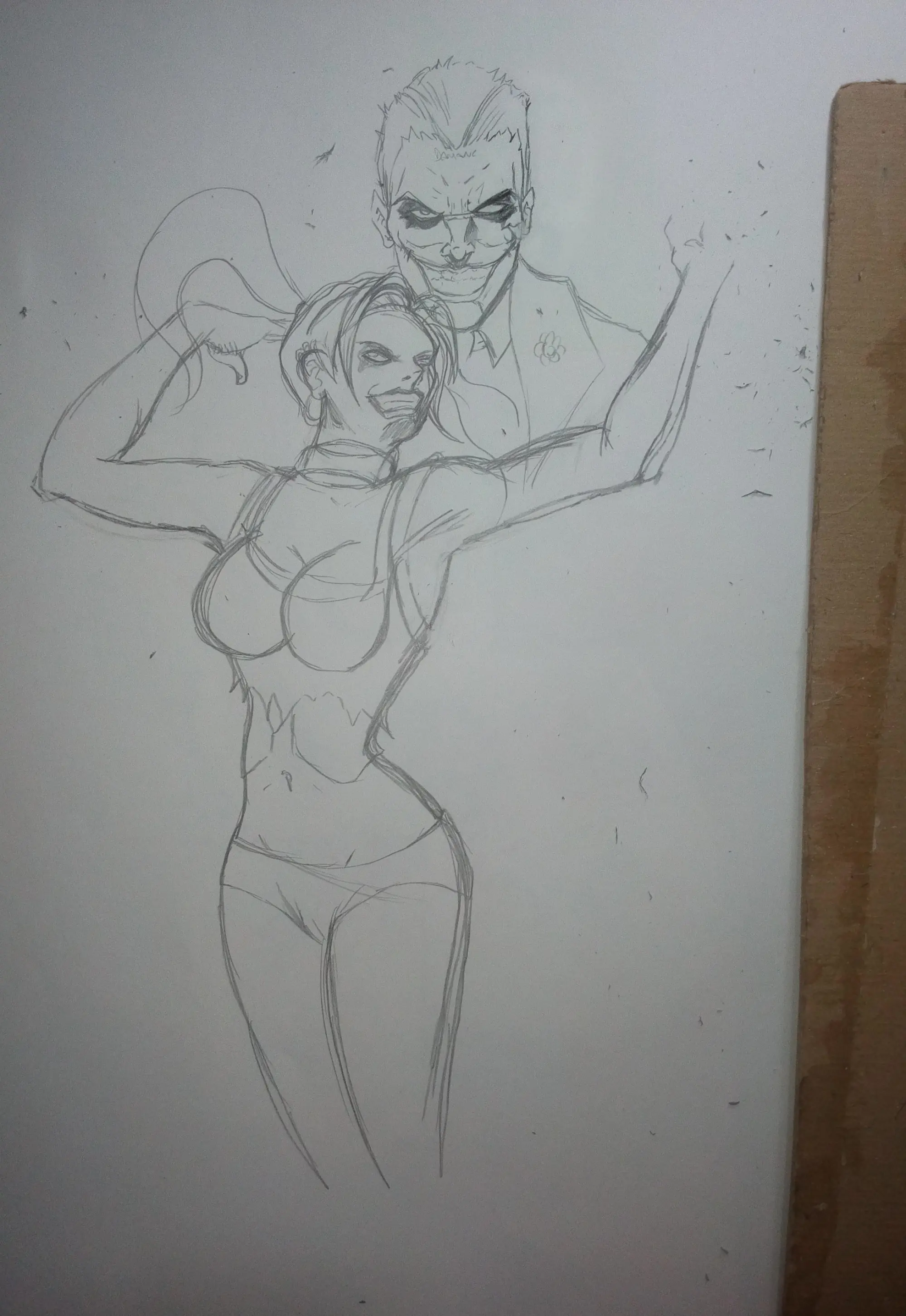 Tambien queria ser popular asi que dibuje a Harley Quinn xD