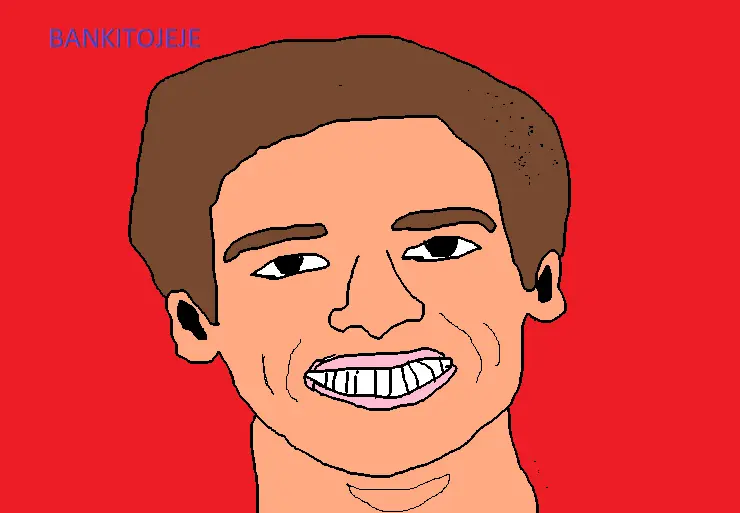 Dibuje a Matias GH en Paint y Te lo Tromues.