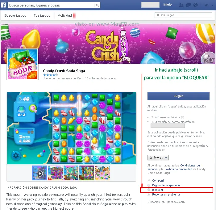 notificaciones de facebook