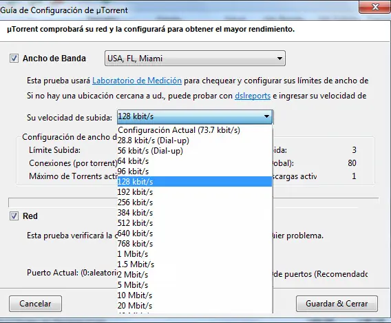 Configurar uTorrent para que vaya mas rapido