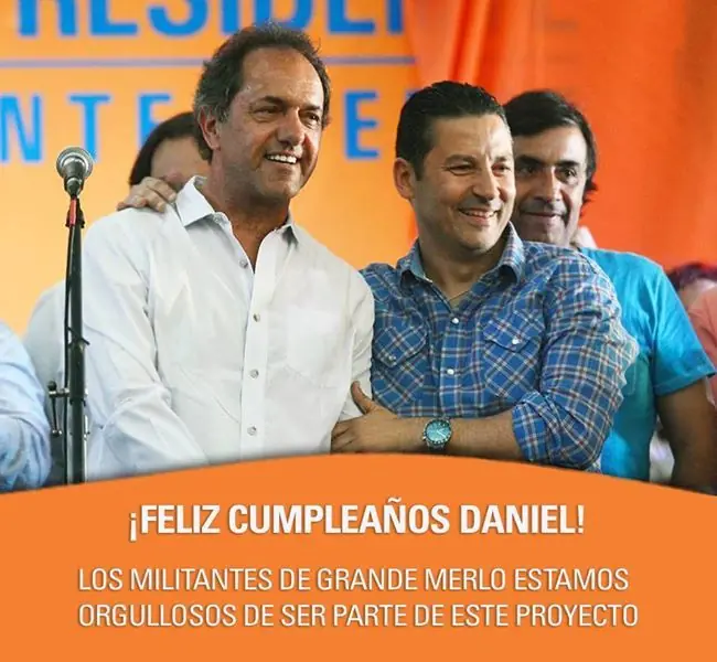 Gustavo Menendez el candidato de Scioli en Merlo