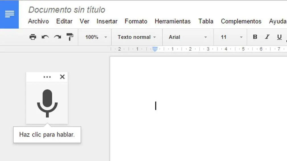 En Google ahora puedes escribir lo que le dictas