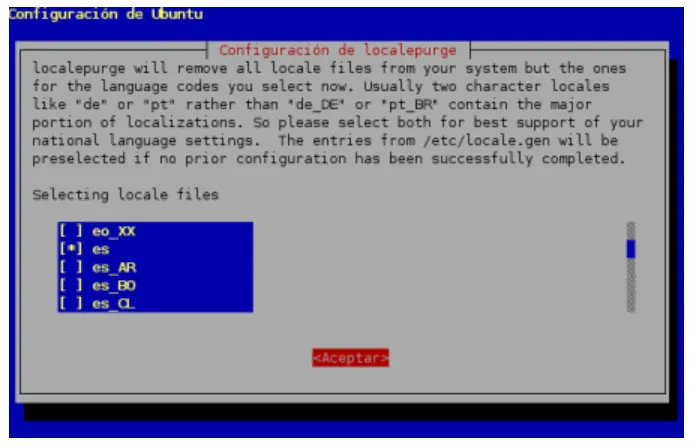 Localepurge, eliminando idiomas no utilizados en Ubuntu