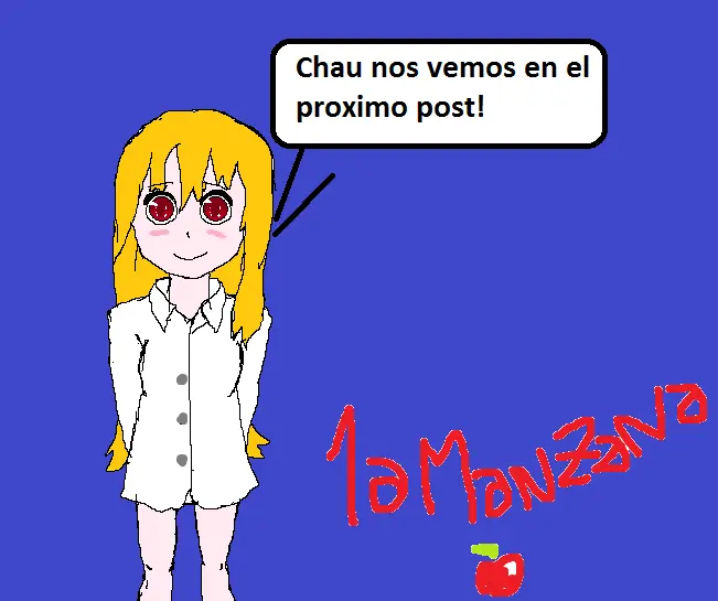Dibuje al comandante en paint, me salio mal y te lo muestro