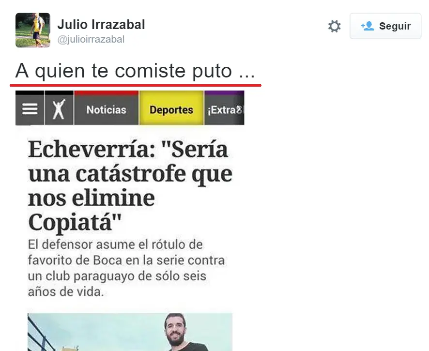 Una historia de mufa... Boca vs Capiata (freddybostero)