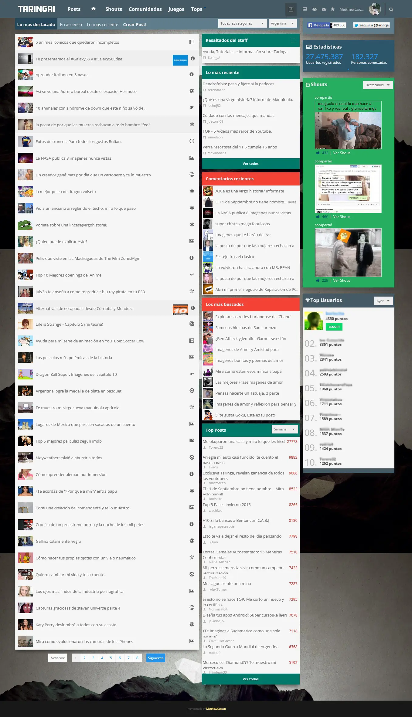 Taringa V6 Flat?/Color [Firefox/Chrome/Opera]