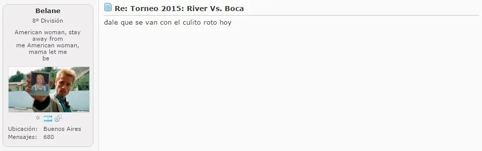 Hinchas de River durante el partido.