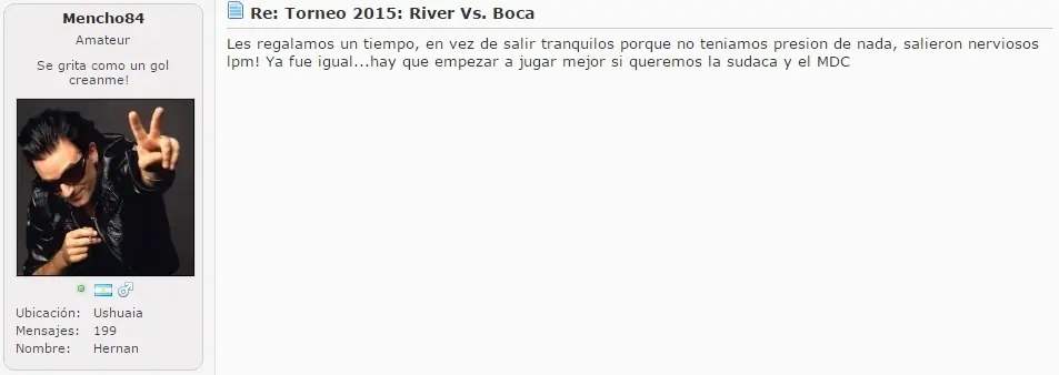 Hinchas de River durante el partido.