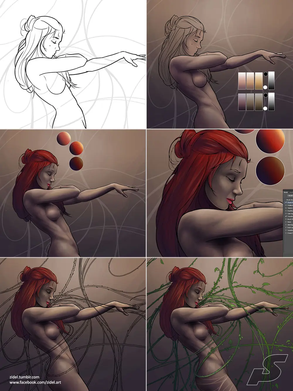 Poison Ivy: ilustración digital