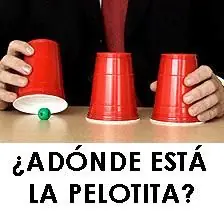 estafa callejera de la pelotita