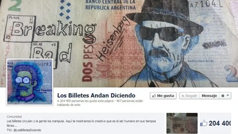 Arte en billetes