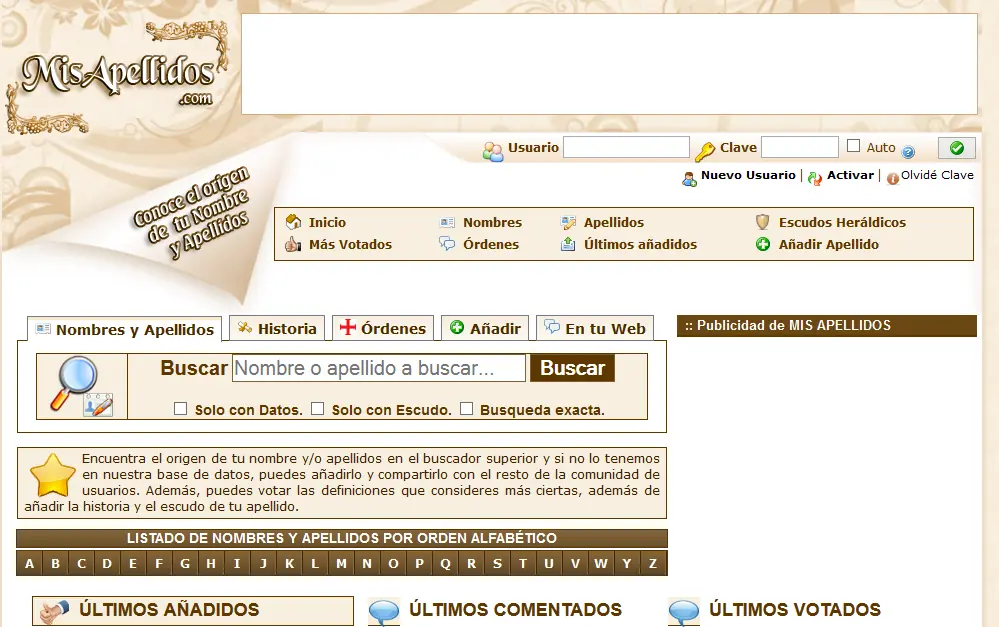 Queres saber el origen de tu apellido y nombre