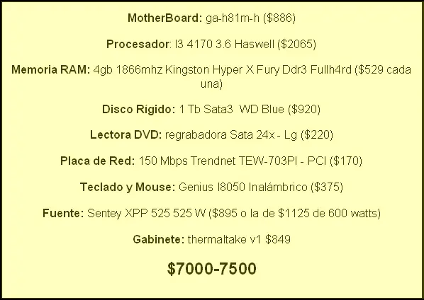 computadoras armadas