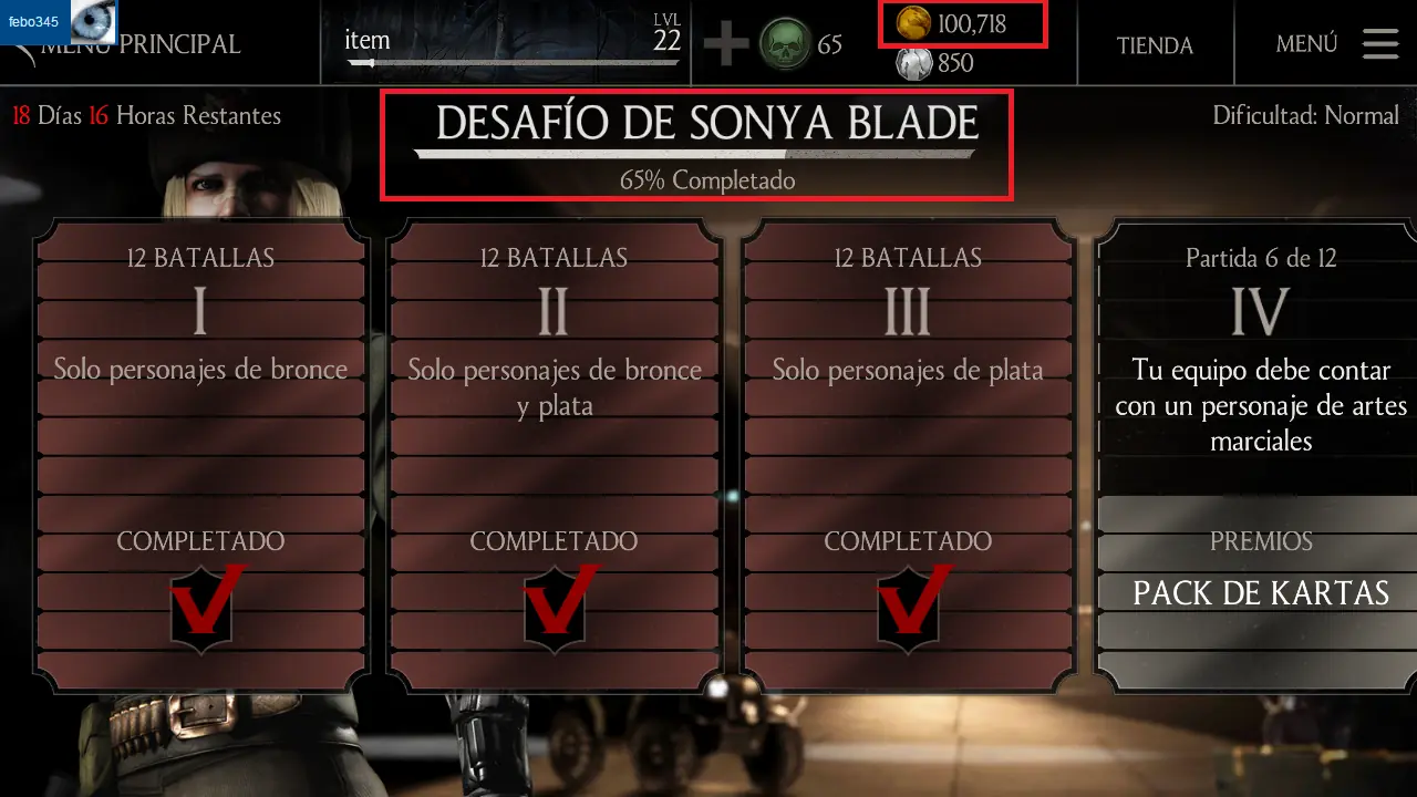 Mortal Kombat +100 mil monedas de oro, te explico como