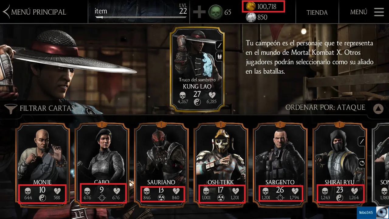 mortal kombat monedas