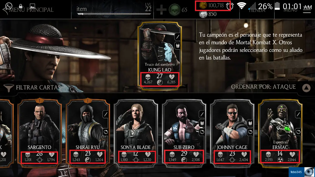monedas mortal kombat x