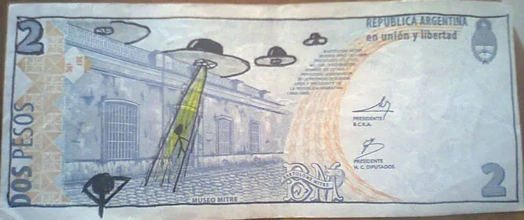Arte en billetes