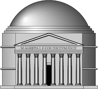 Panteón Romano (una de las primeras estructuras de concreto
