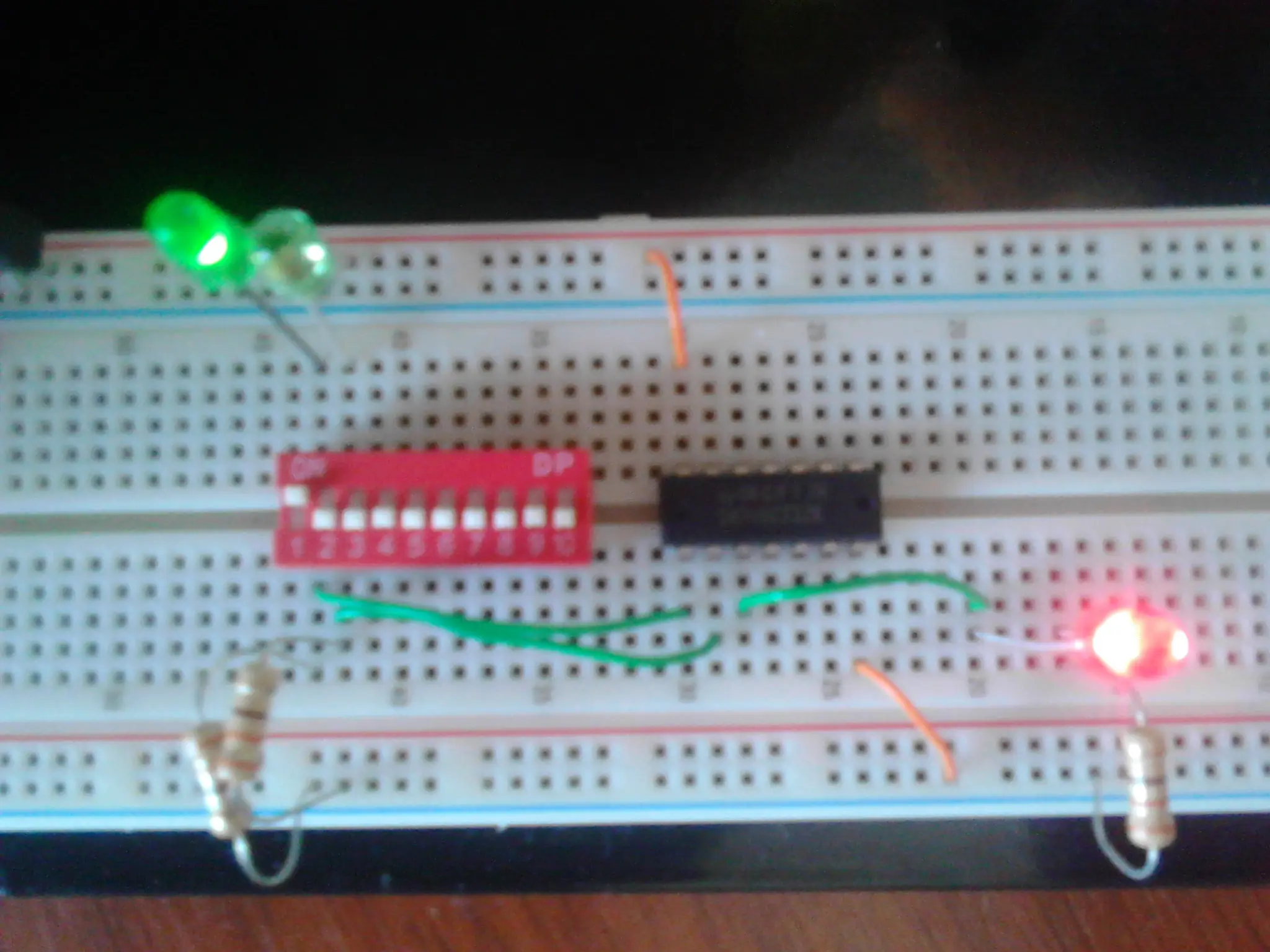 led