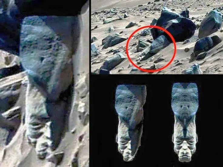 Otra estatua intrigante encontrada en Marte