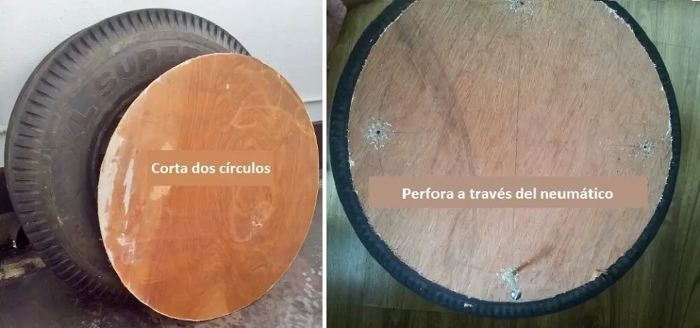 Cómo transformar una rueda en un sillón circular