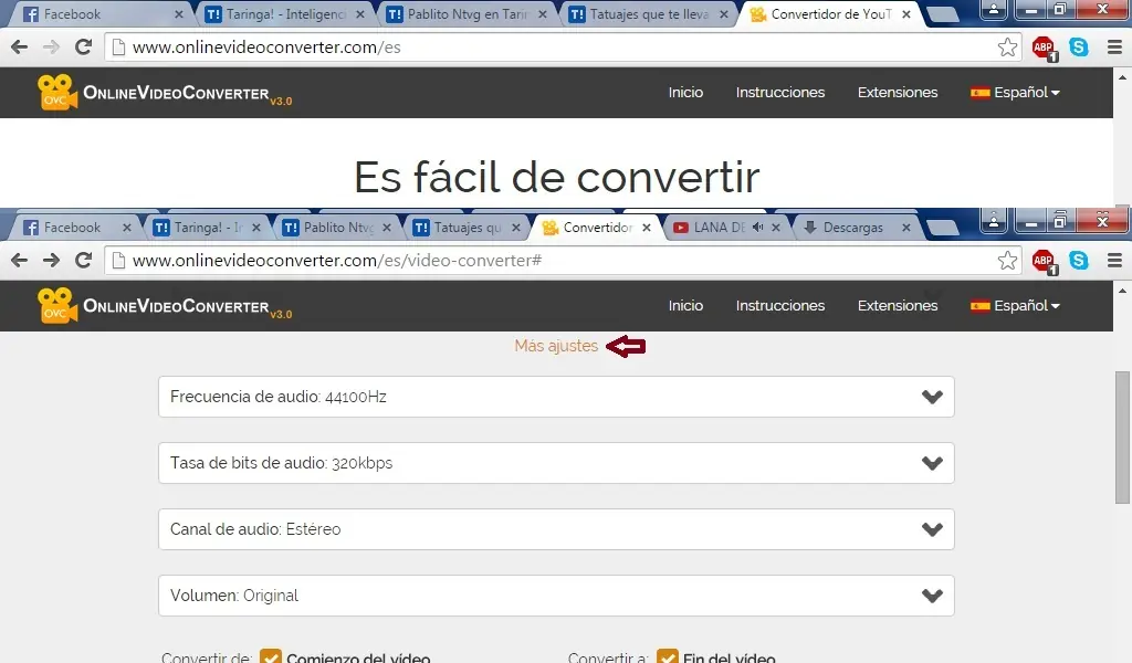 Convertidor yotube