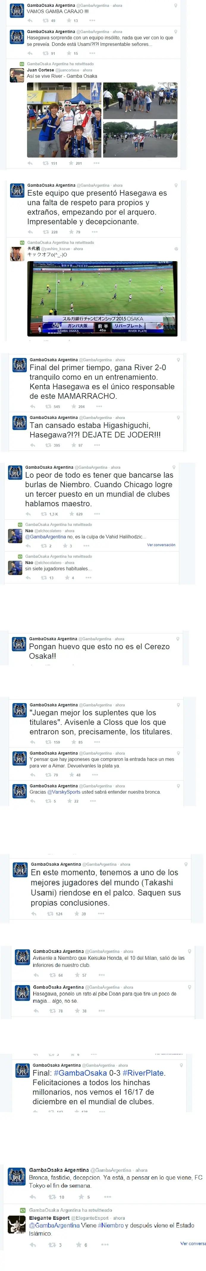 Minuto a minuto reaccion hinchas de Osaka