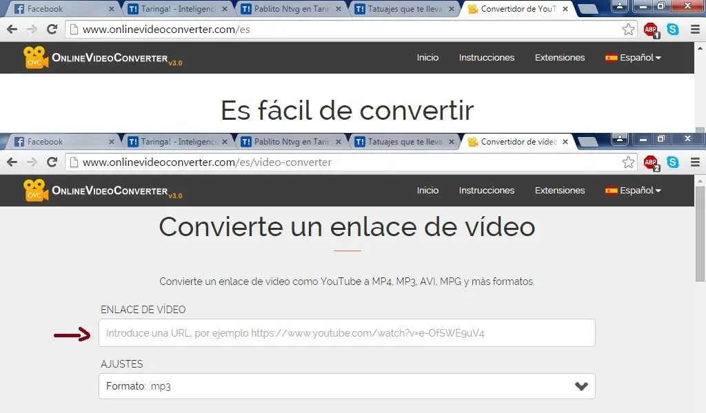 Convertidor yotube