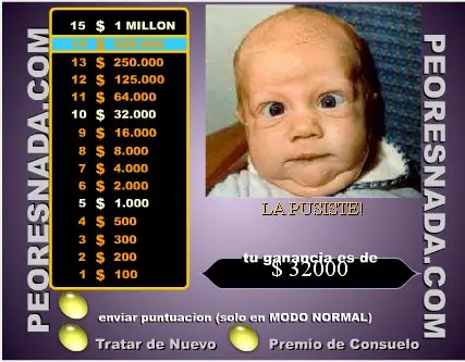 juego divertido para ser casi millonario.