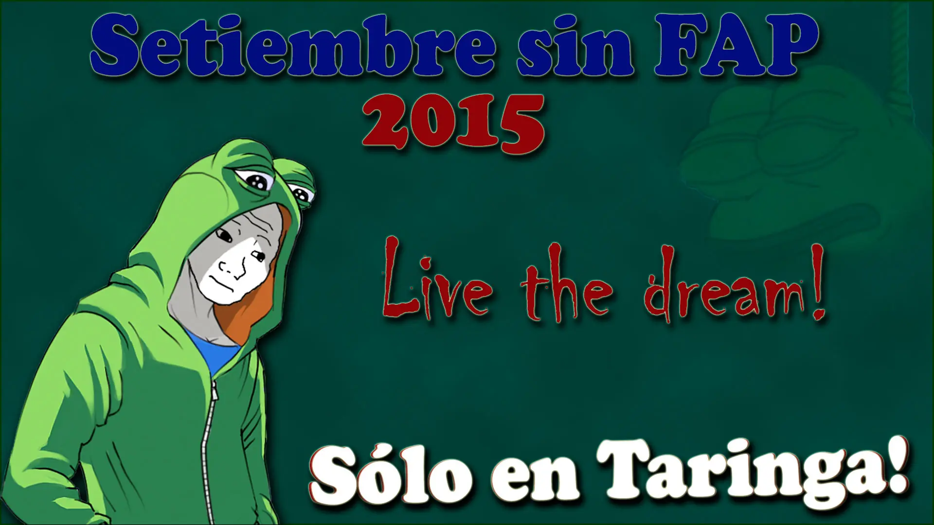 Septiembre sin Fap ¿te sumás papu?