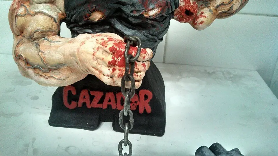 escultura cazador