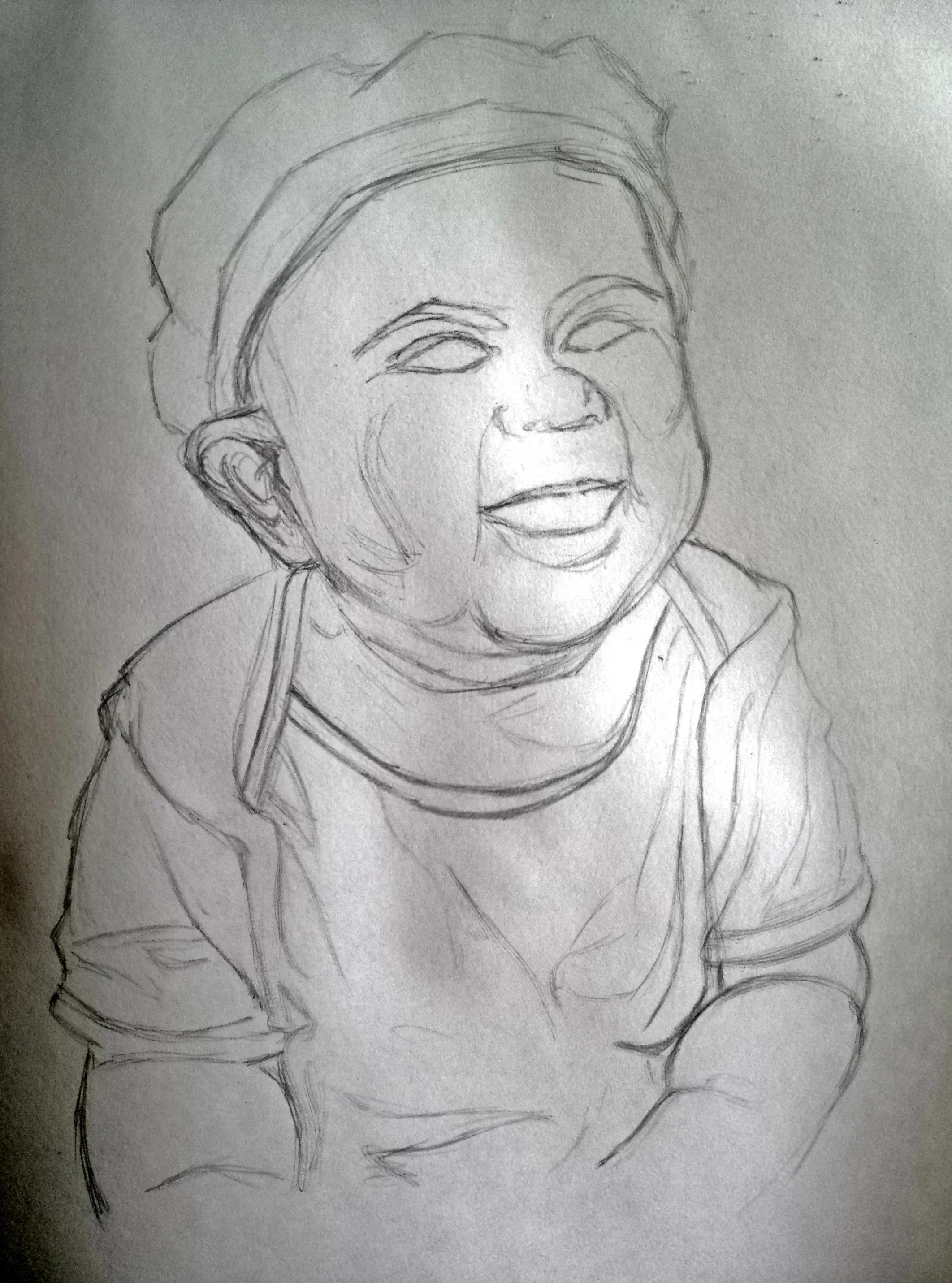Hice un retrato a lápiz y te lo muestro!