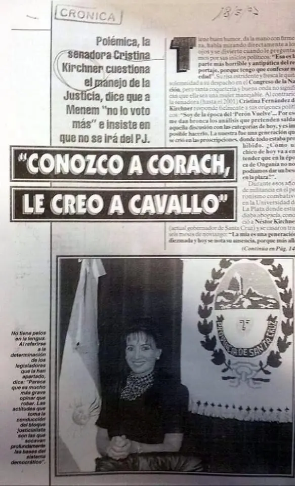 Kirchner, Cavallo, Menem, Scioli y los 90